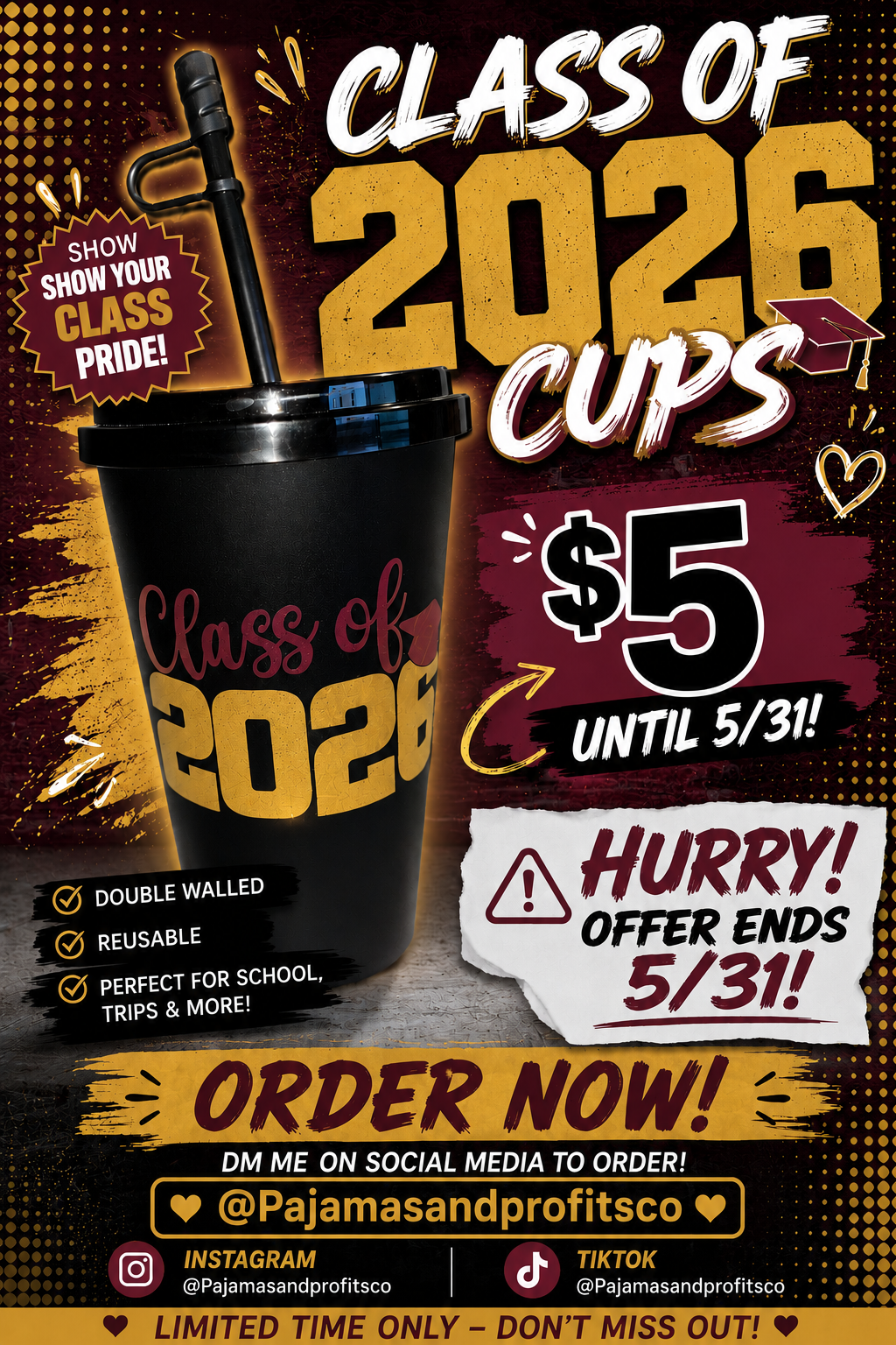 Rep yo Class Cups
