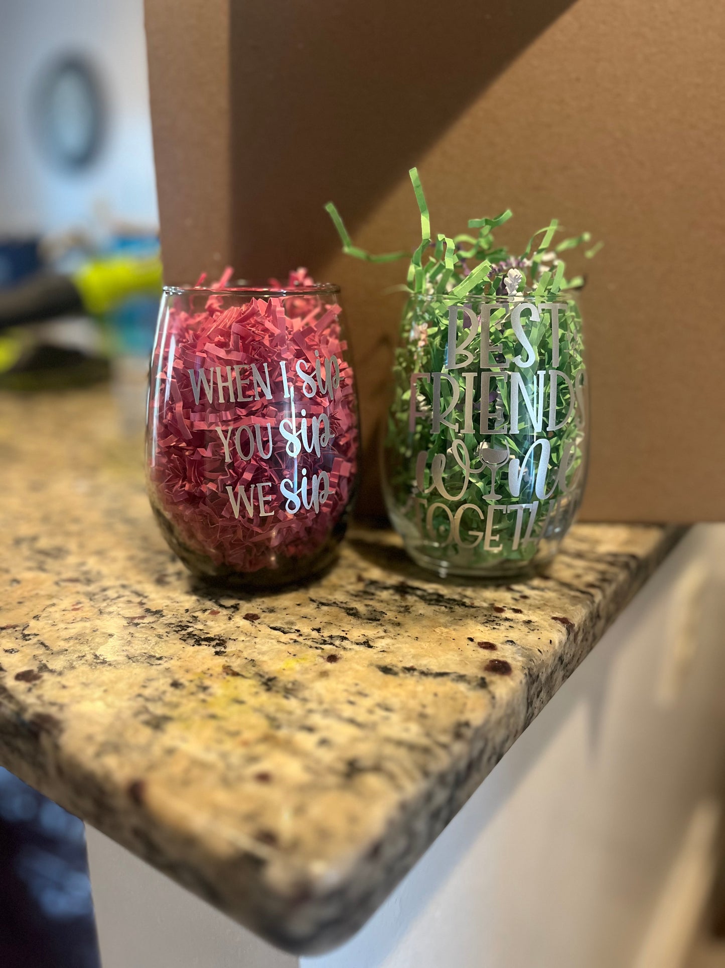 Custom Wine Glass Bunde