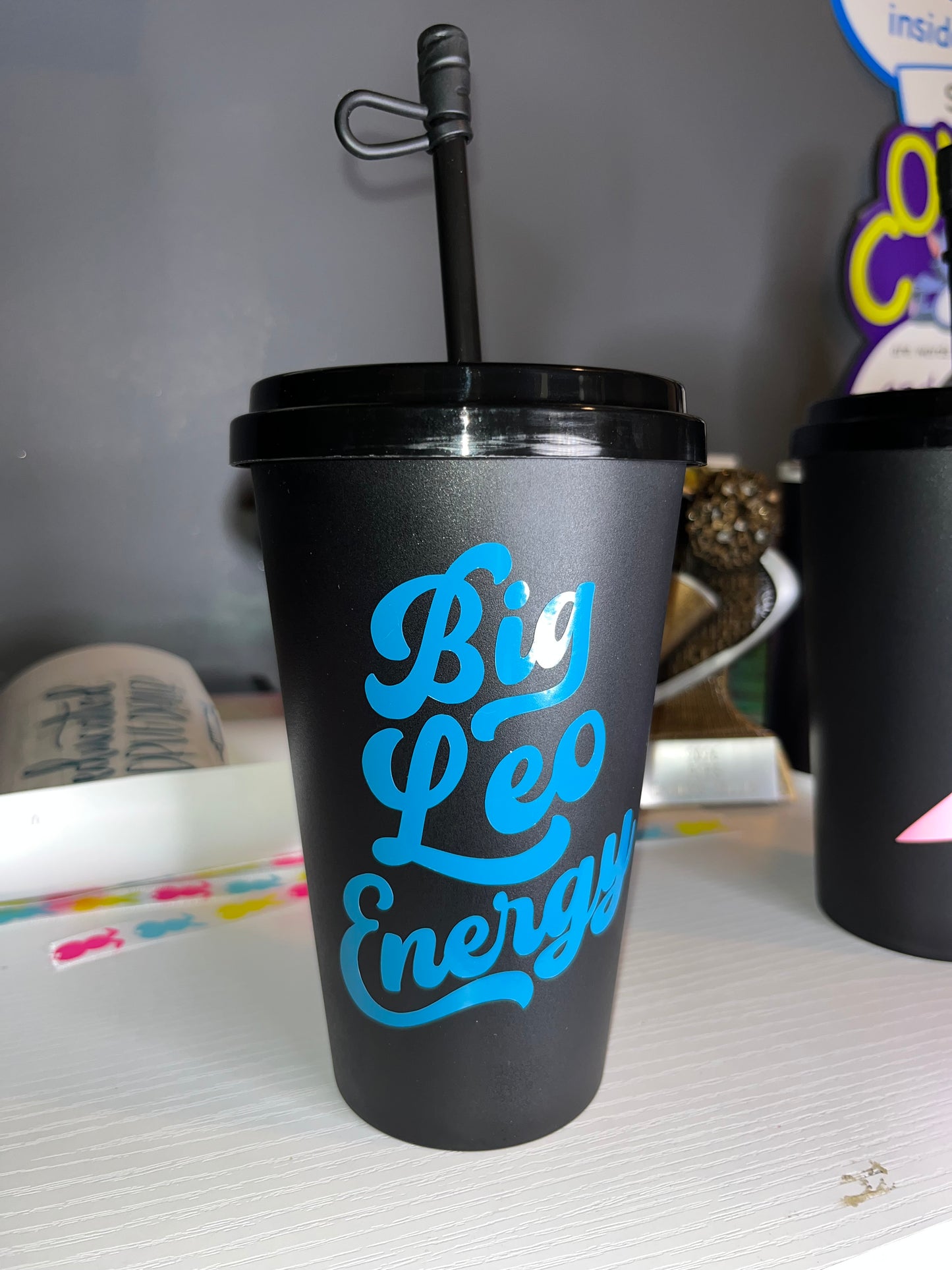 Funny Zodiac Cup with Straw | Personalized Aesthetic Zodiac Cup